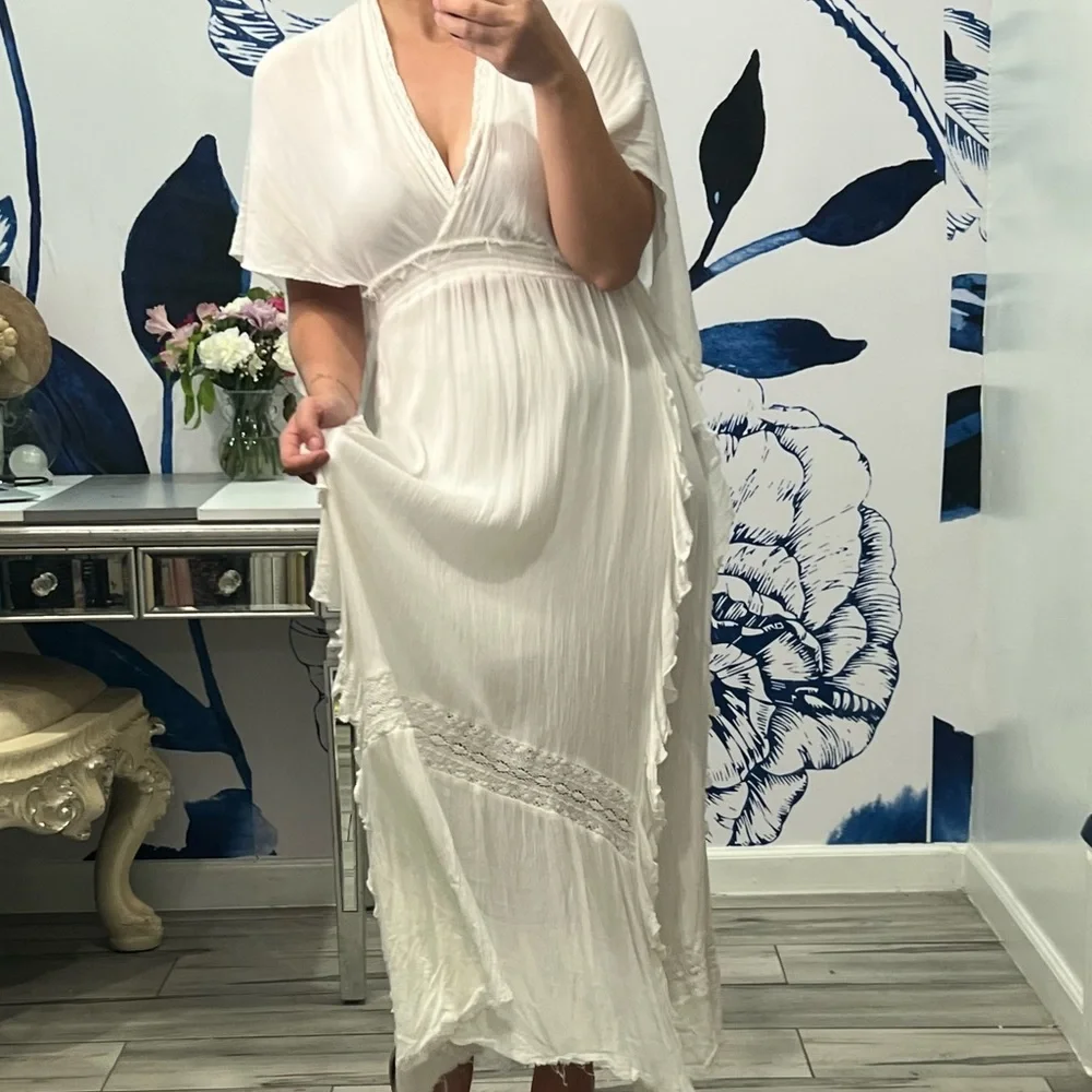 Free People White Maxi Dress - Picture 5 of 8